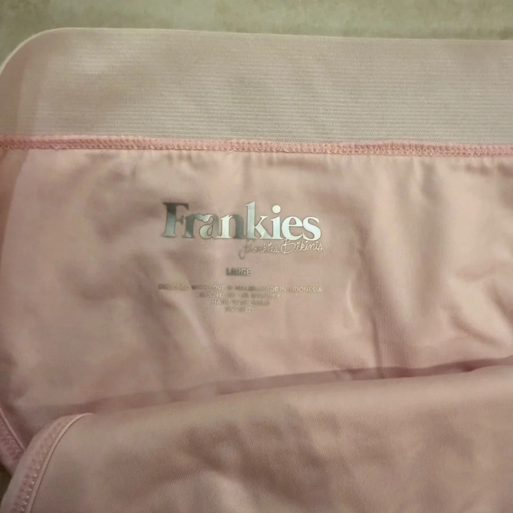 Frankie’s Bikini Drew Pink Ribbed Bottom